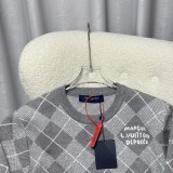 Louis Vuitton Classic Versatile Diamond Pattern Cashmere Sweater Knitted Sweater