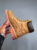 Louis Vuitton x Timberland 6 Pharrell Williams Ankle Boots Wheat Monogram