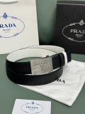 Prada Classic Luxury Double Sided Belt 34MM