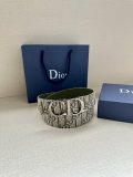 Dior Classic Dark Grey Oblique Printed Double Sided Belt 35MM