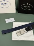 Prada Classic Luxury Double Sided Belt 34MM