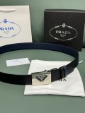 Prada Classic Luxury Double Sided Belt 34MM