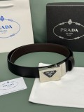 Prada Classic Luxury Double Sided Belt 34MM