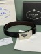 Prada Classic Luxury Double Sided Belt 34MM