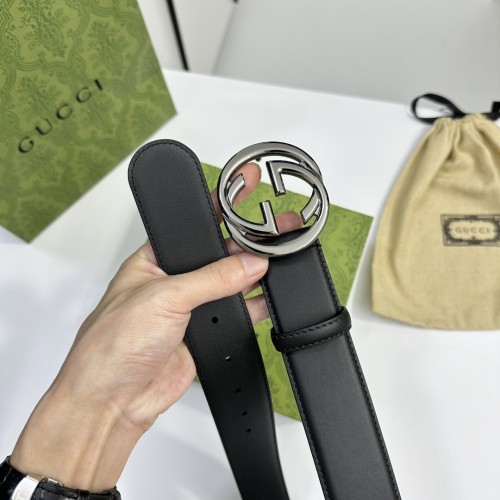 Gucci Classic Interlocking Double G Leather Belt 40MM