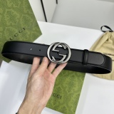 Gucci Classic Interlocking Double G Leather Belt 40MM