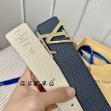 Louis Vuitton Classic Casual Lychee Pattern Belt 40MM