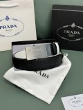 Prada Classic Luxury Double Sided Belt 34MM