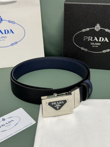 Prada Classic Luxury Double Sided Belt 34MM