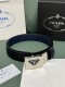 Prada Classic Luxury Double Sided Belt 34MM