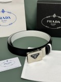 Prada Classic Luxury Double Sided Belt 34MM