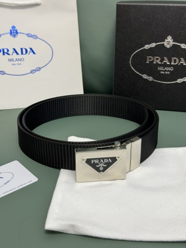Prada Classic Luxury Double Sided Belt 34MM