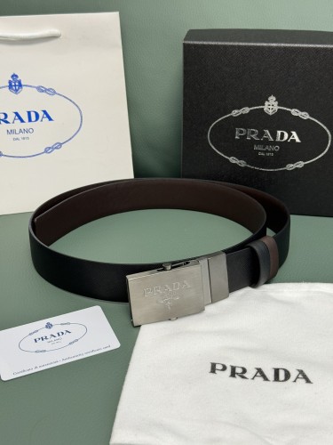 Prada Classic Luxury Double Sided Belt 34MM