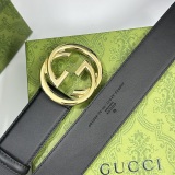 Gucci Classic Interlocking Double G Leather Belt 40MM