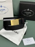 Prada Classic Luxury Double Sided Belt 34MM