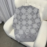 Louis Vuitton Classic Versatile Diamond Pattern Cashmere Sweater Knitted Sweater