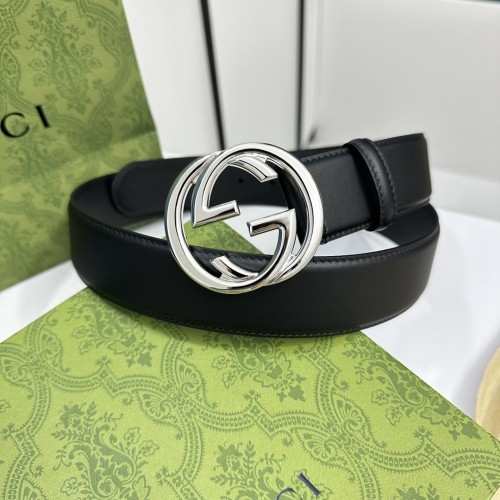 Gucci Classic Interlocking Double G Leather Belt 40MM