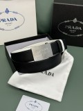 Prada Classic Luxury Double Sided Belt 34MM