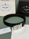Prada Classic Luxury Double Sided Leather Belt 34MM