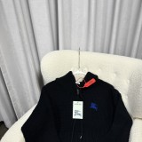 Burberry New Embroidered Equestrian Knight Logo Hooded Knitted Sweater