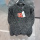 Chanel Classic Double C Logo Jacquard Hoodie Sweater