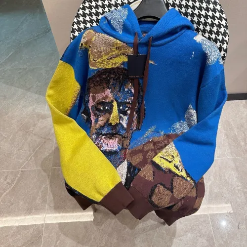 Louis Vuitton Street Fashion Jacquard Knitted Casual Hoodie