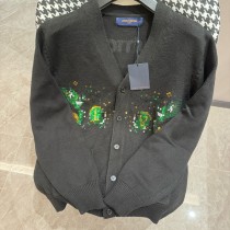 Louis Vuitton Classic Bead Head Logo Knitted Cardigan