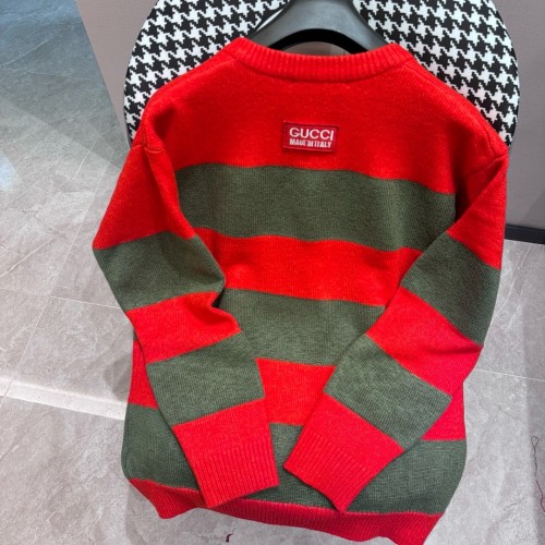 Gucci Classic Striped Wool Blended Round Neck Sweater