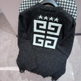 Givenchy Street Classic Square Grid Logo Knitted Cardigan