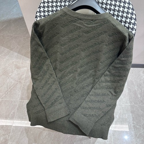 Balenciaga Couple Classic Logo Jacquard Wool Knitted Sweater Sweater
