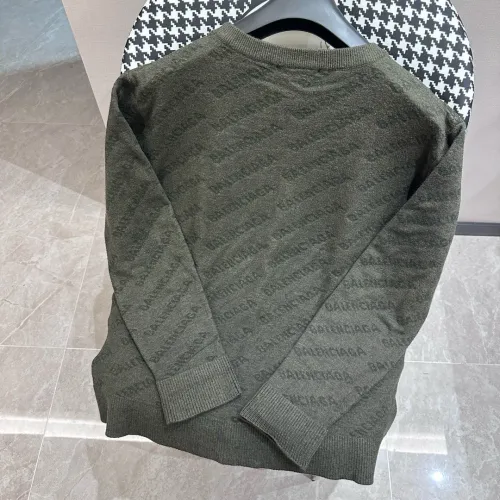 Balenciaga Couple Classic Logo Jacquard Wool Knitted Sweater Sweater