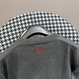 Givenchy Classic Towel Embroidered Logo Round Neck Knitted Sweatshirt