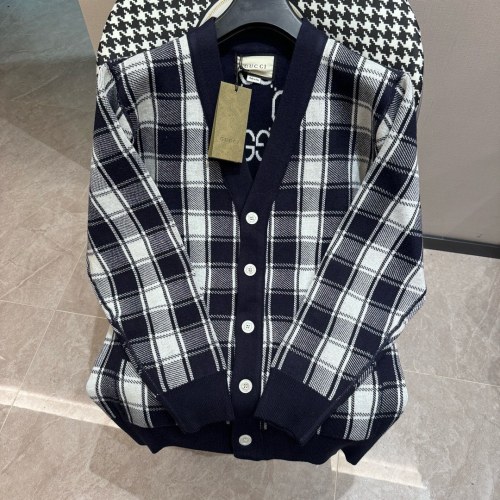 Gucci New Classic V-neck Double sided Knitted Cardigan