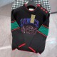 Gucci Unisex Classic Color Contrast Splicing Round Neck Knitted Sweater