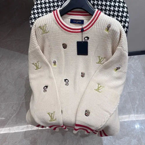 Louis Vuitton Fashion Embroidered Portrait Hoodie Sweater
