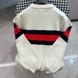 Gucci New Retro Interlocking Double G Flame Letter Towel Embroidered Logo Round Neck Sweater