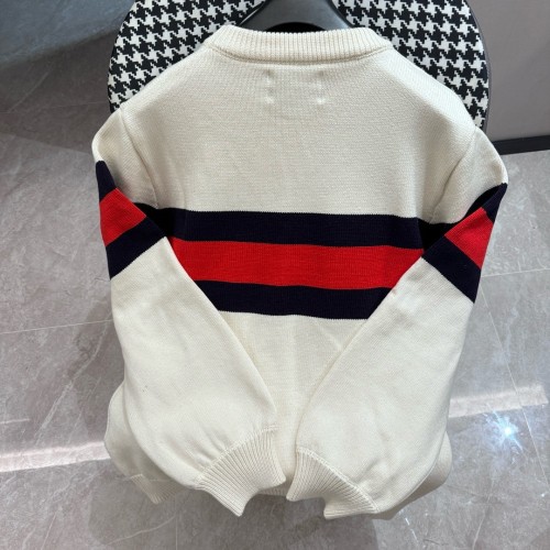 Gucci New Retro Interlocking Double G Flame Letter Towel Embroidered Logo Round Neck Sweater