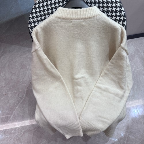 Ami New Classic Color Matching Love Casual Cardigan Sweater