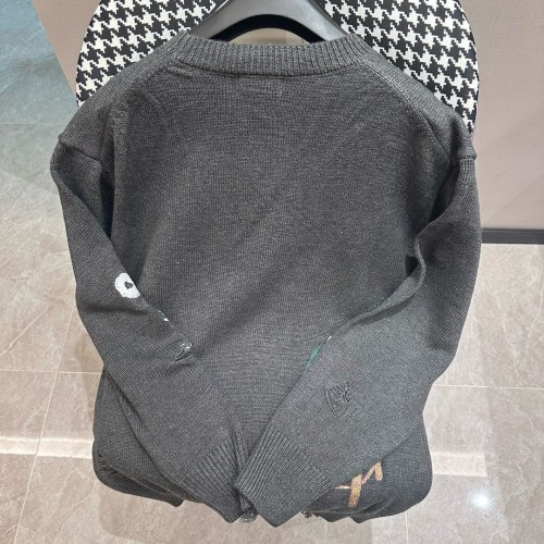 Dior Classic Logo Embroidery Ripped Sweatshirt Fashion Casual Pullover Long Sleeve