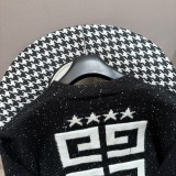 Givenchy Street Classic Square Grid Logo Knitted Cardigan