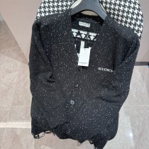 Givenchy Street Classic Square Grid Logo Knitted Cardigan