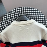 Gucci New Retro Interlocking Double G Flame Letter Towel Embroidered Logo Round Neck Sweater