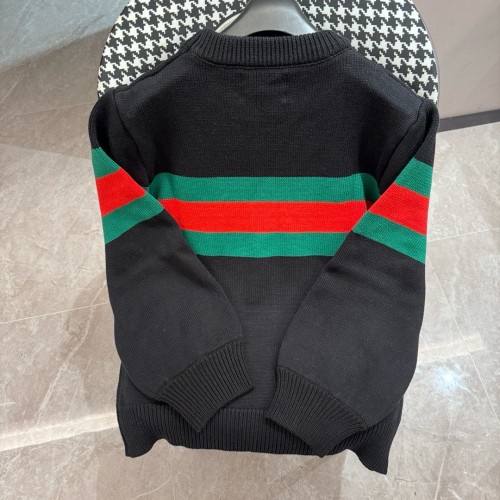 Gucci New Retro Interlocking Double G Flame Letter Towel Embroidered Logo Round Neck Sweater