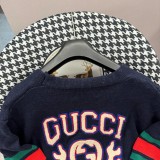 Gucci New Retro Academy Style Twisted Flower Knitted Sweater Cardigan