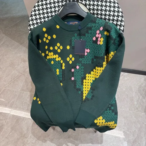 Louis Vuitton Unisex Fashion Contrast Flying Dragon Round Neck Sweater
