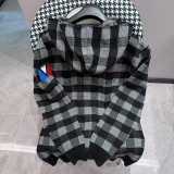 Louis Vuitton New Classic Checkered Hooded Knitted Sweater