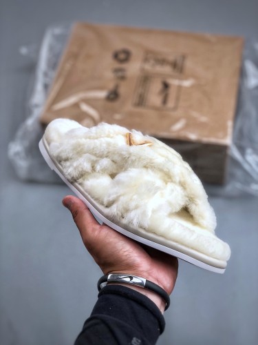 Louis Vuitton winterbreak comfert Flat slippers Women's Lamb Wool Shoes Slippers Sandal