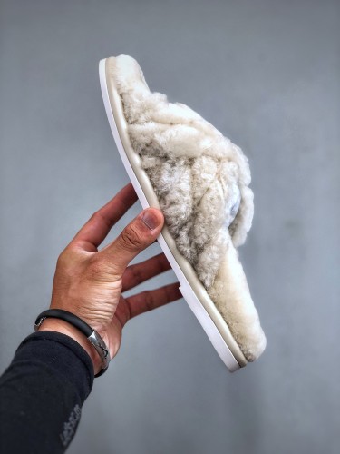 Louis Vuitton winterbreak comfert Flat slippers Women's Lamb Wool Shoes Slippers Sandal