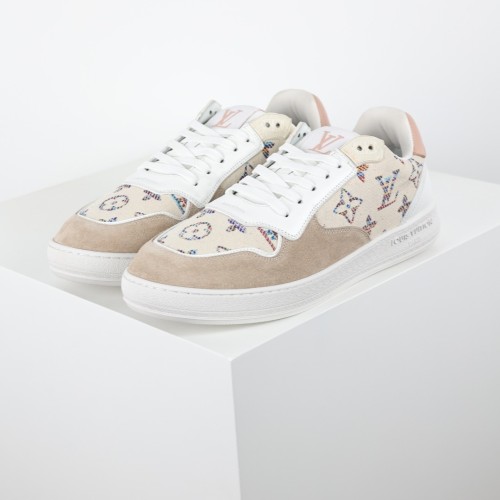 Louis Vuitton Stadium Sneakers Unisex Casual Monogram Embroidery Shoes