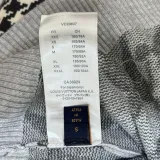Louis Vuitton Classic Grey NBA Joint Pattern Jacquard Round Neck Sweater
